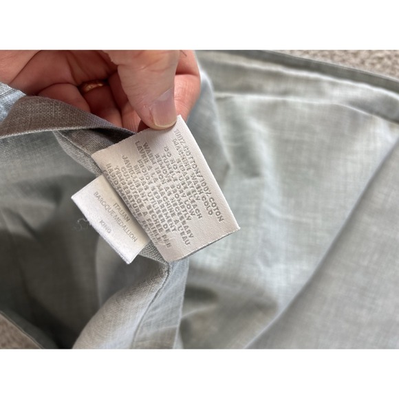 Restoration Hardware Italian Baroque Medallion Pillowcase Sham King Sage Green - Picture 4 of 5